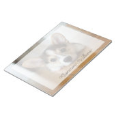 最も可愛い赤ん坊の動物 |コーギパピー探し ノートパッド (アングル)