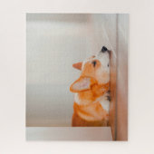 最も可愛い赤ん坊の動物 |コーギ眠り ジグソーパズル (縦)