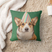 最も可愛い赤ん坊の動物 |コーギ誕生日子犬 クッション (ブランケット)