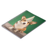 最も可愛い赤ん坊の動物 |コーギ誕生日子犬 ノートブック (左側)