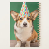 最も可愛い赤ん坊の動物 |コーギ誕生日子犬 プランナー手帳 (裏面)