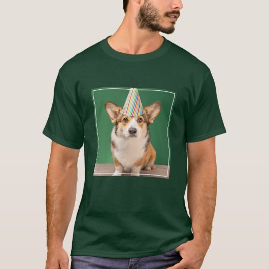 最も可愛い赤ん坊の動物 |コーギ誕生日子犬 Tシャツ (正面)