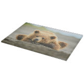 最も可愛い赤ん坊の動物 |コースタルブラウンベア カッティングボード (角)