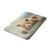 最も可愛い赤ん坊の動物 |コースタルブラウンベア バスマット (アングル)