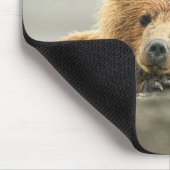 最も可愛い赤ん坊の動物 |コースタルブラウンベア マウスパッド (コーナー)