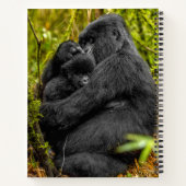 最も可愛い赤ん坊の動物 |ゴリラとベビー ノートブック (裏面)