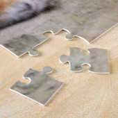 最も可愛い赤ん坊の動物 |シベリアのタイガーファミリー ジグソーパズル (側面)