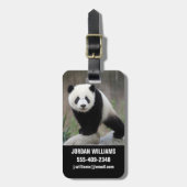 最も可愛い赤ん坊の動物 |ジャイアントパンダベビー ラゲッジタグ (正面縦)