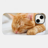 最も可愛い赤ん坊の動物 |ジンジャー猫の眠り Case-Mate iPhoneケース (裏面 (横))