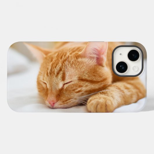 最も可愛い赤ん坊の動物 |ジンジャー猫の眠り Case-Mate iPhoneケース (裏面 (横))