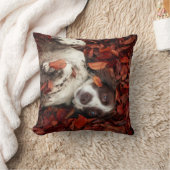 最も可愛い赤ん坊の動物 |スパニエル犬(紅葉) クッション (ブランケット)