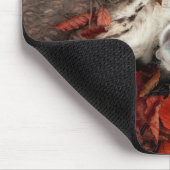 最も可愛い赤ん坊の動物 |スパニエル犬(紅葉) マウスパッド (コーナー)