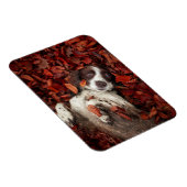 最も可愛い赤ん坊の動物 |スパニエル犬(紅葉) マグネット (右側)