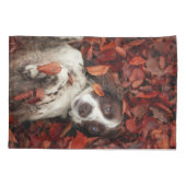 最も可愛い赤ん坊の動物 |スパニエル犬(紅葉) 枕カバー (裏面)