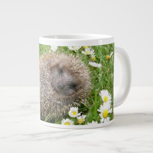 最も可愛い赤ん坊の動物 | スペインの Hedgehog ジャンボコーヒーマグカップ (正面右)