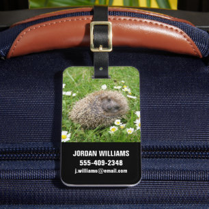 最も可愛い赤ん坊の動物 スペインの Hedgehog ラゲッジタグ