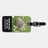 最も可愛い赤ん坊の動物 | スペインの Hedgehog ラゲッジタグ (正面横)