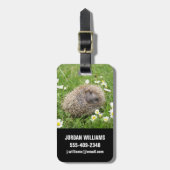 最も可愛い赤ん坊の動物 | スペインの Hedgehog ラゲッジタグ (正面縦)