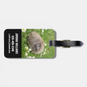 最も可愛い赤ん坊の動物 | スペインの Hedgehog ラゲッジタグ (裏面横)