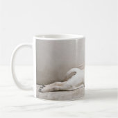 最も可愛い赤ん坊の動物 |スリーピーイエローラブラドール子犬 コーヒーマグカップ (左)