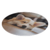 最も可愛い赤ん坊の動物 |スリーピーコーギ カッティングボード (角)