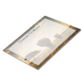 最も可愛い赤ん坊の動物 |ゾウの子牛と母 ノートパッド (アングル)