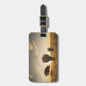 最も可愛い赤ん坊の動物 |ゾウの子牛と母 ラゲッジタグ (正面縦)