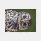 最も可愛い赤ん坊の動物 |タウニーフクロウ フリースブランケット (正面(横))
