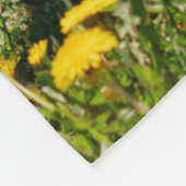 最も可愛い赤ん坊の動物 |タンポポのウェスティー・ドッグ フリースブランケット (角)