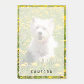 最も可愛い赤ん坊の動物 |タンポポのウェスティー・ドッグ ポストイット (正面)