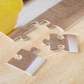 最も可愛い赤ん坊の動物 |チョコレートラブラドール子犬 ジグソーパズル (側面)