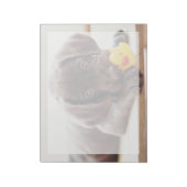 最も可愛い赤ん坊の動物 |チョコレートラブラドール子犬 ノートパッド (回転)