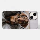最も可愛い赤ん坊の動物 |チョコレートDapple Dachshund Case-Mate iPhoneケース (裏面 (横))