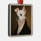 最も可愛い赤ん坊の動物 |チワ王室のワポートレート メタルオーナメント (右)
