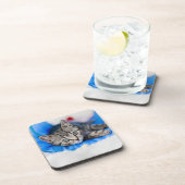 最も可愛い赤ん坊の動物 |トンネル内の虎猫の遊子猫 コースター (右側)