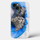 最も可愛い赤ん坊の動物 |トンネル内の虎猫の遊子猫 Case-Mate iPhoneケース (裏面)