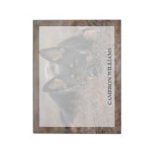 最も可愛い赤ん坊の動物 |ドイツの羊飼い ノートパッド (回転)