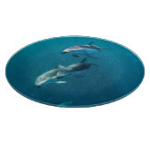 最も可愛い赤ん坊の動物 |ドルフィンファミリー カッティングボード (角)