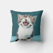 最も可愛い赤ん坊の動物 |ニャーグベビー子猫 クッション (裏面)