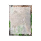 最も可愛い赤ん坊の動物 |ハイランドカウカーフ ノートパッド (回転)