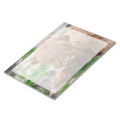 最も可愛い赤ん坊の動物 |ハイランドカウカーフ ノートパッド (アングル)