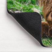 最も可愛い赤ん坊の動物 |ハイランドカウカーフ マウスパッド (コーナー)