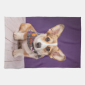 最も可愛い赤ん坊の動物 |ハロウィーン・コルギ キッチンタオル (横)