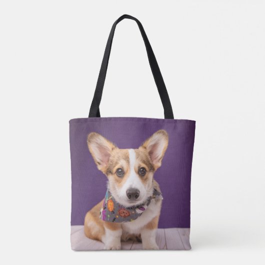 最も可愛い赤ん坊の動物 |ハロウィーン・コルギ トートバッグ (裏面)