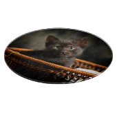 最も可愛い赤ん坊の動物 |バスケット内の子猫 カッティングボード (角)