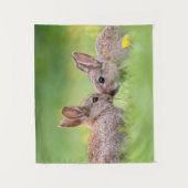 最も可愛い赤ん坊の動物 |バニーキス タペストリー (正面)
