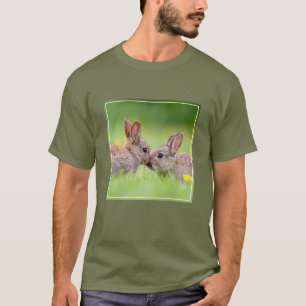 最も可愛い赤ん坊の動物 バニーキス Tシャツ