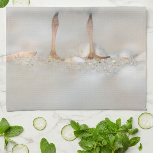 最も可愛い赤ん坊の動物 |パイピングプローバーシック キッチンタオル (折り畳み)