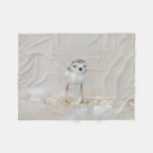 最も可愛い赤ん坊の動物 |パイピングプローバーシック フリースブランケット (正面(横))