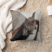 最も可愛い赤ん坊の動物 |ピアノの子猫 クッション (ブランケット)